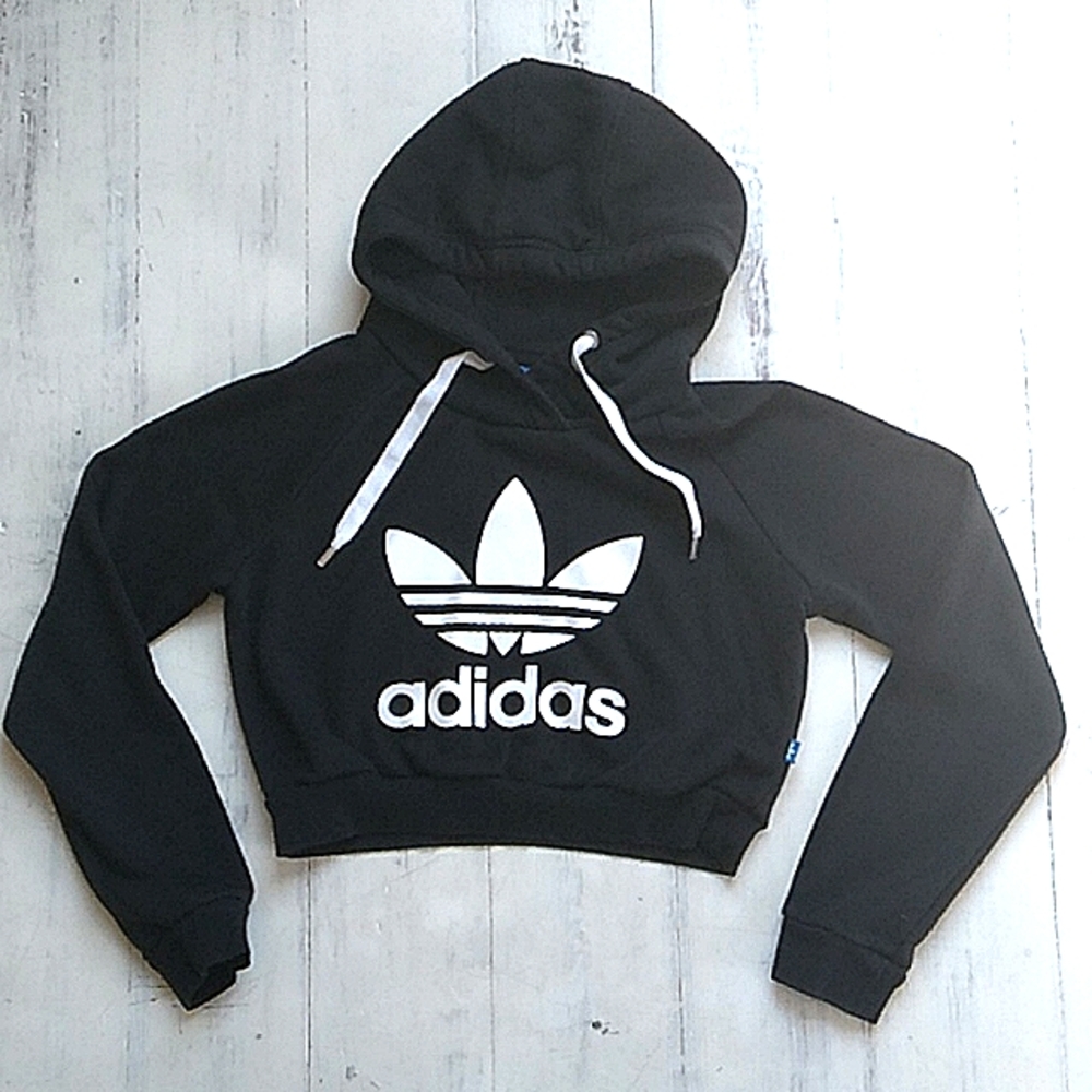Addias Trefoil Crop Hoodie